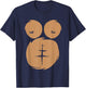 Monkey Ape Gorilla Chest Belly Halloween Office Party T-Shirt - T-Shirt | Navy
