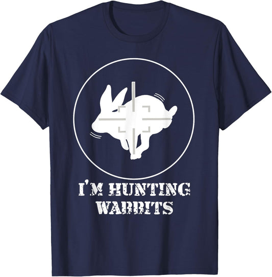 I'm Hunting Wabbits Cute Funny Rabbit T-Shirt - T-Shirt | Navy