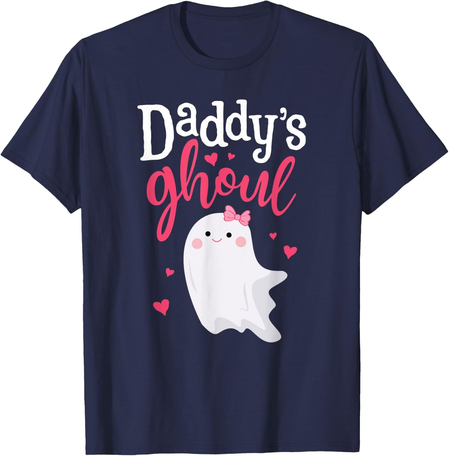 Cute Daddy's Girl Daughter Halloween Ghost Ghoul Costume T-Shirt - T-Shirt | Navy