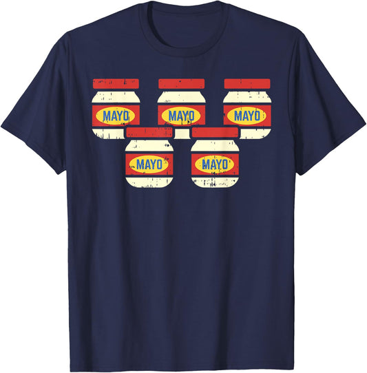 Funny Cinco De Mayo Mayonnaise Shirt Foodie Mexican Fiesta T-Shirt - T-Shirt | Navy
