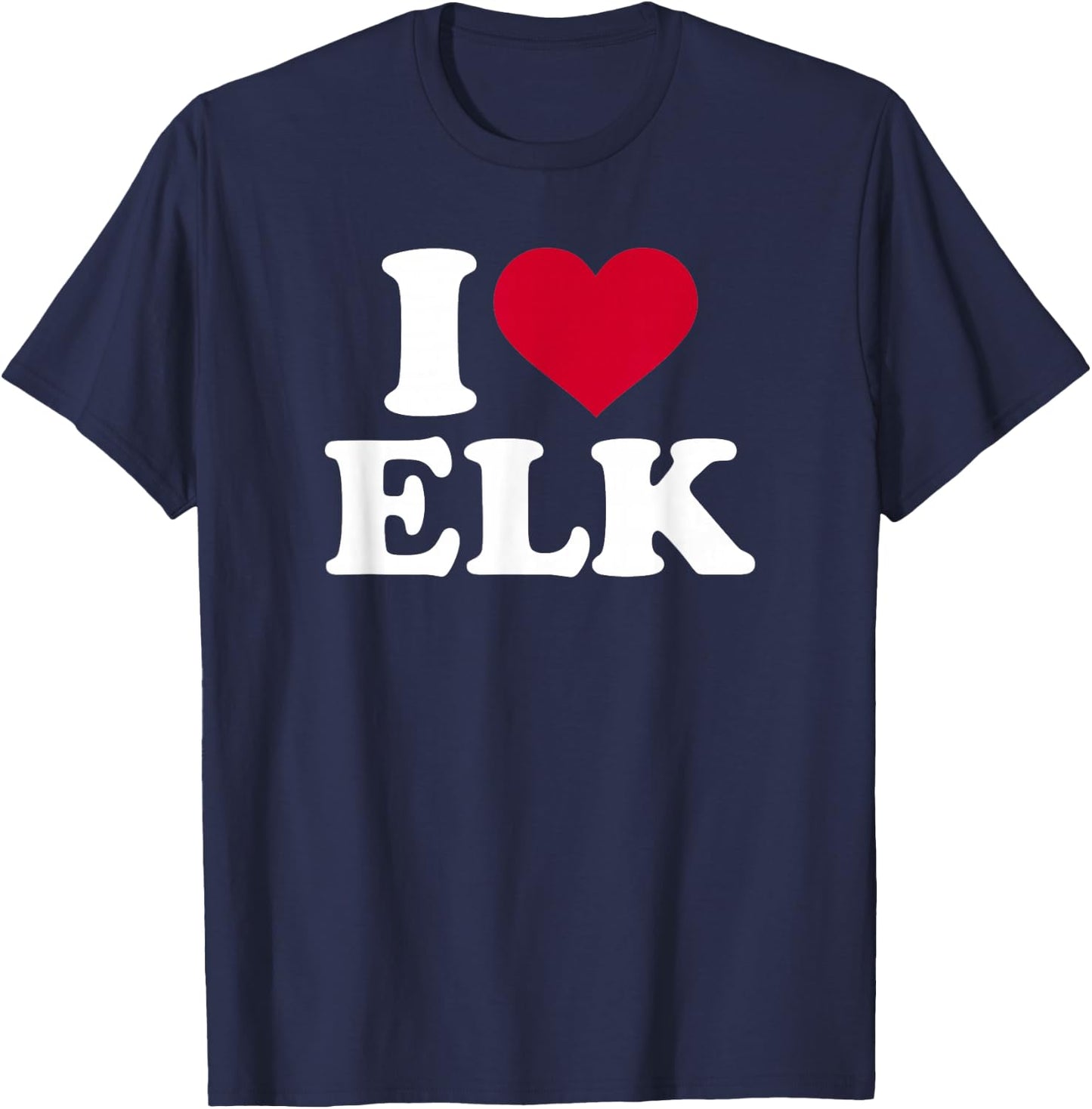 I love elk T-Shirt - T-Shirt | Navy