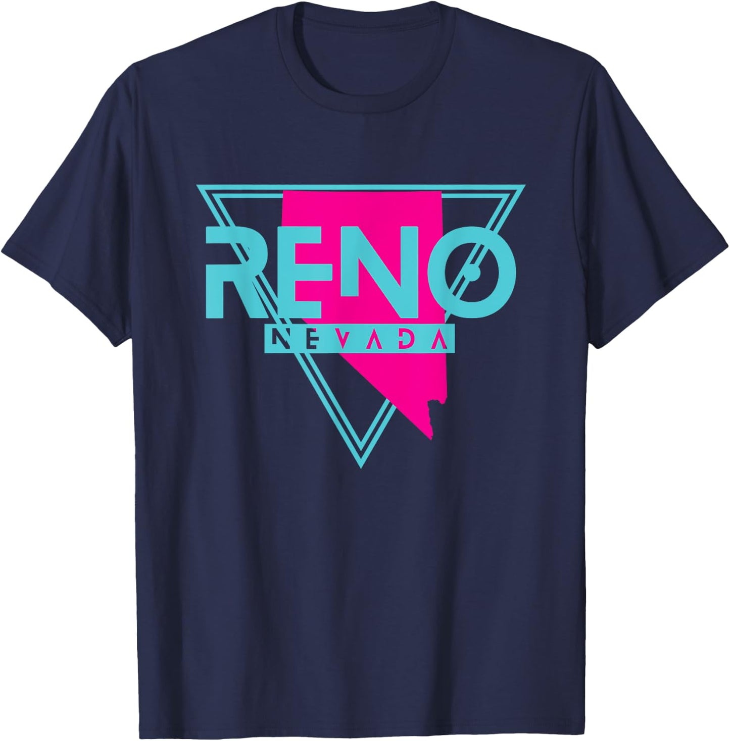 Reno Nevada T Shirt Triangle NV Souvenirs T-Shirt - T-Shirt | Navy