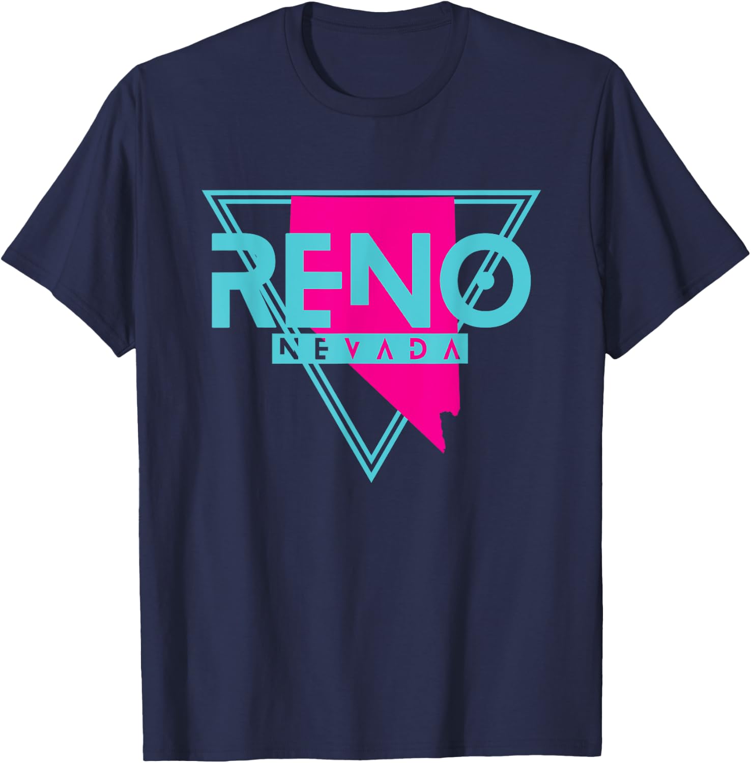 Reno Nevada T Shirt Triangle NV Souvenirs T-Shirt - T-Shirt | Navy