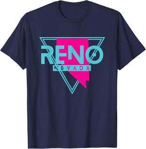Reno Nevada T Shirt Triangle NV Souvenirs T-Shirt - T-Shirt | Navy