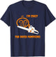 David S Pumpkins Any Questions Chainsaw Crazy T-Shirt - T-Shirt | Navy