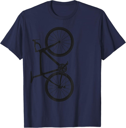 Triathlon Road Bike T Shirt Bicycle Rider Gift Cyclist T-Shirt - T-Shirt | Navy