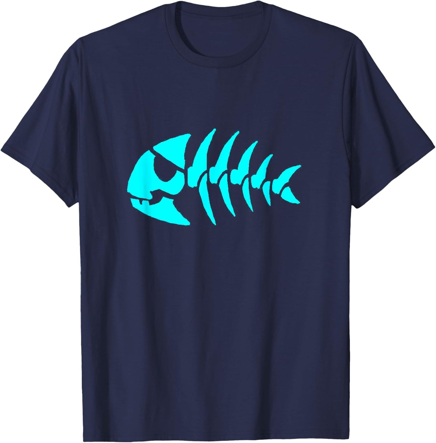 Pastafarian Jolly Pirate Fish Shirt FSM T-Shirt - T-Shirt | Navy