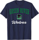 Green River High School Wolves C3 T-Shirt - T-Shirt | Navy