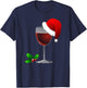 Wine Gift Christmas Shirt; Funny Wine Shirt for Parties T-Shirt - T-Shirt | Navy