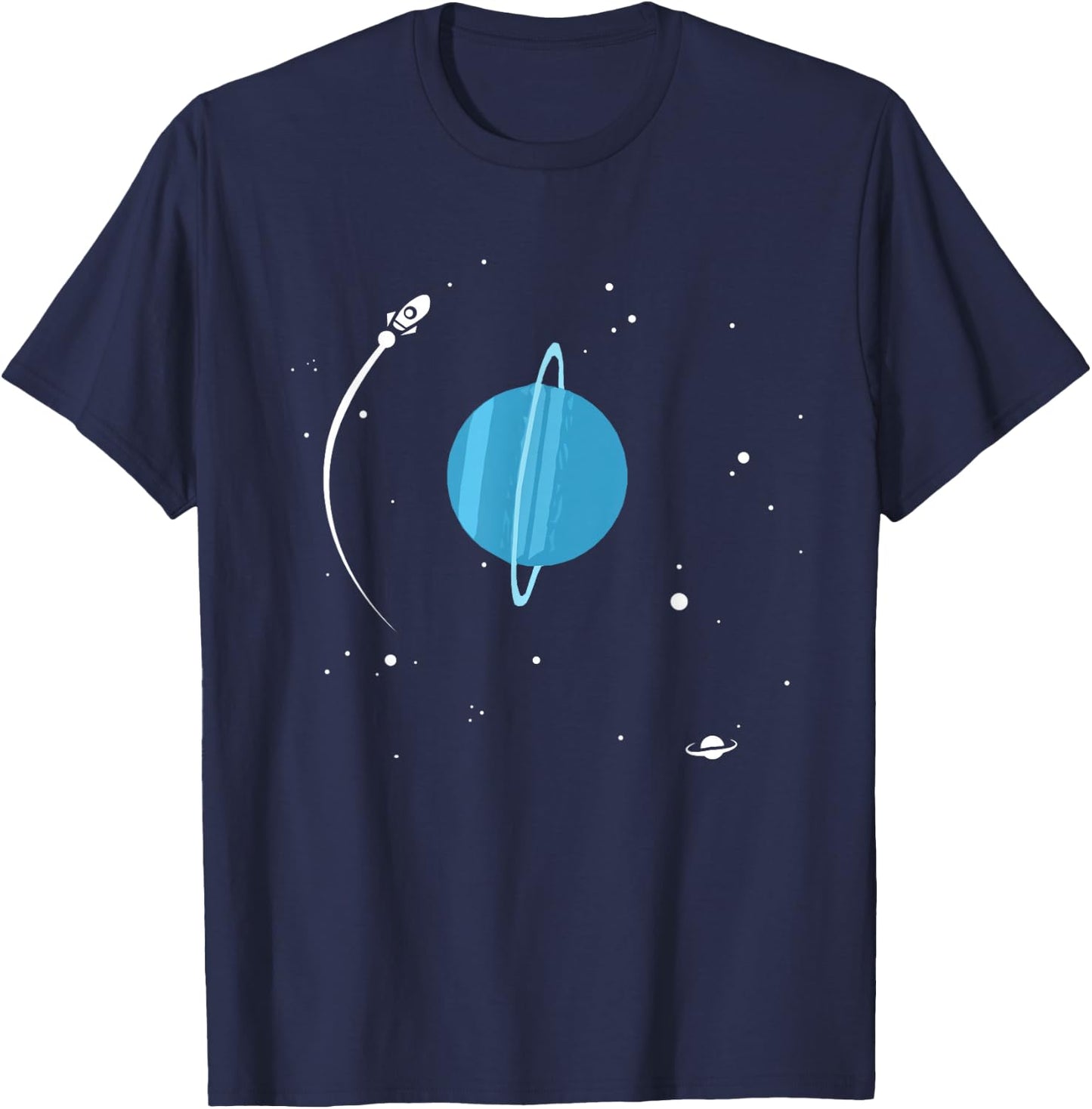 Planet Uranus Solar System T-Shirt - T-Shirt | Navy