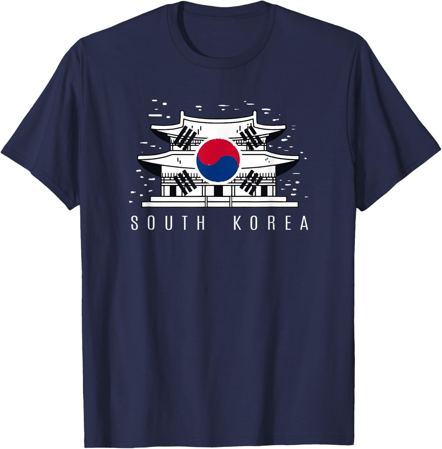 Patriotic South Korea Flag Jersey for Korean T-Shirt - T-Shirt | Navy