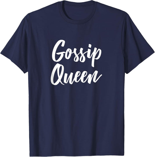 Gossip Queen T-Shirt - T-Shirt | Navy