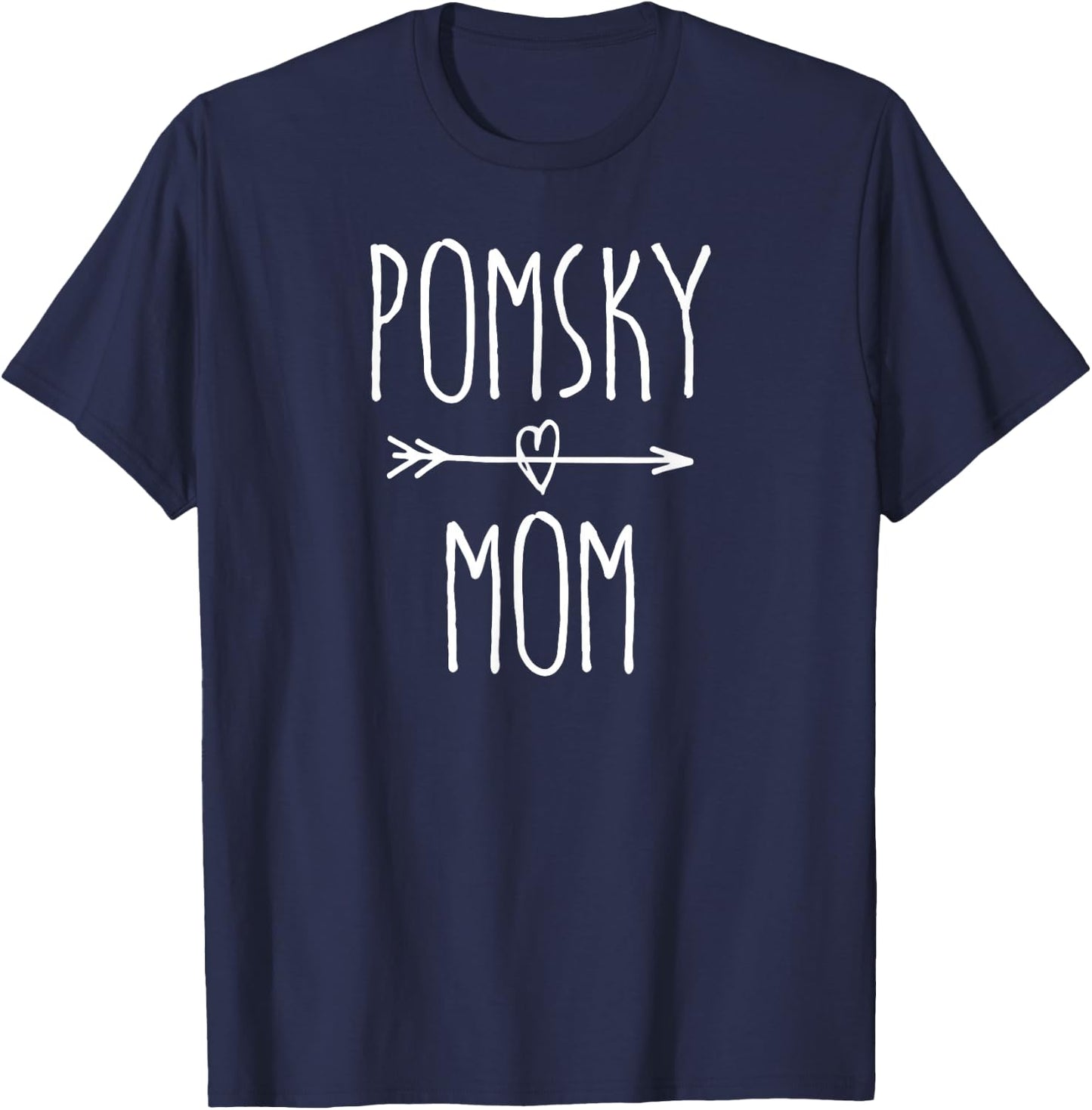 Pomsky Mom Cute Pomeranian Husky Dog Lover Gift T-Shirt - T-Shirt | Navy