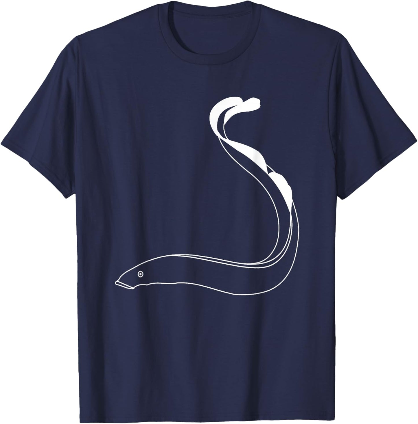 Lamprey Eel Fish Marine Biology Animal T-Shirt - T-Shirt | Navy