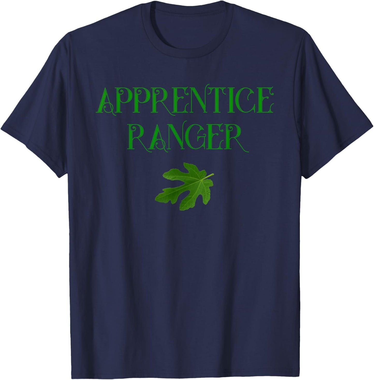 Apprentice Ranger Oak Leaf Book Lover Shirt T-Shirt - T-Shirt | Navy