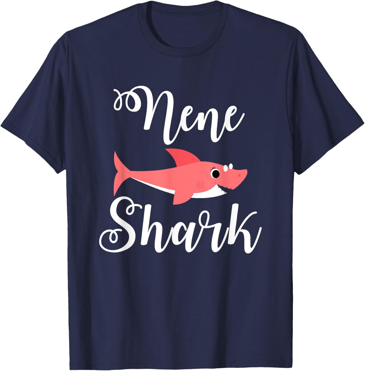 NeNe Shark Funny Hawaiian Grandma Mother's Day Gift T-Shirt - T-Shirt | Navy