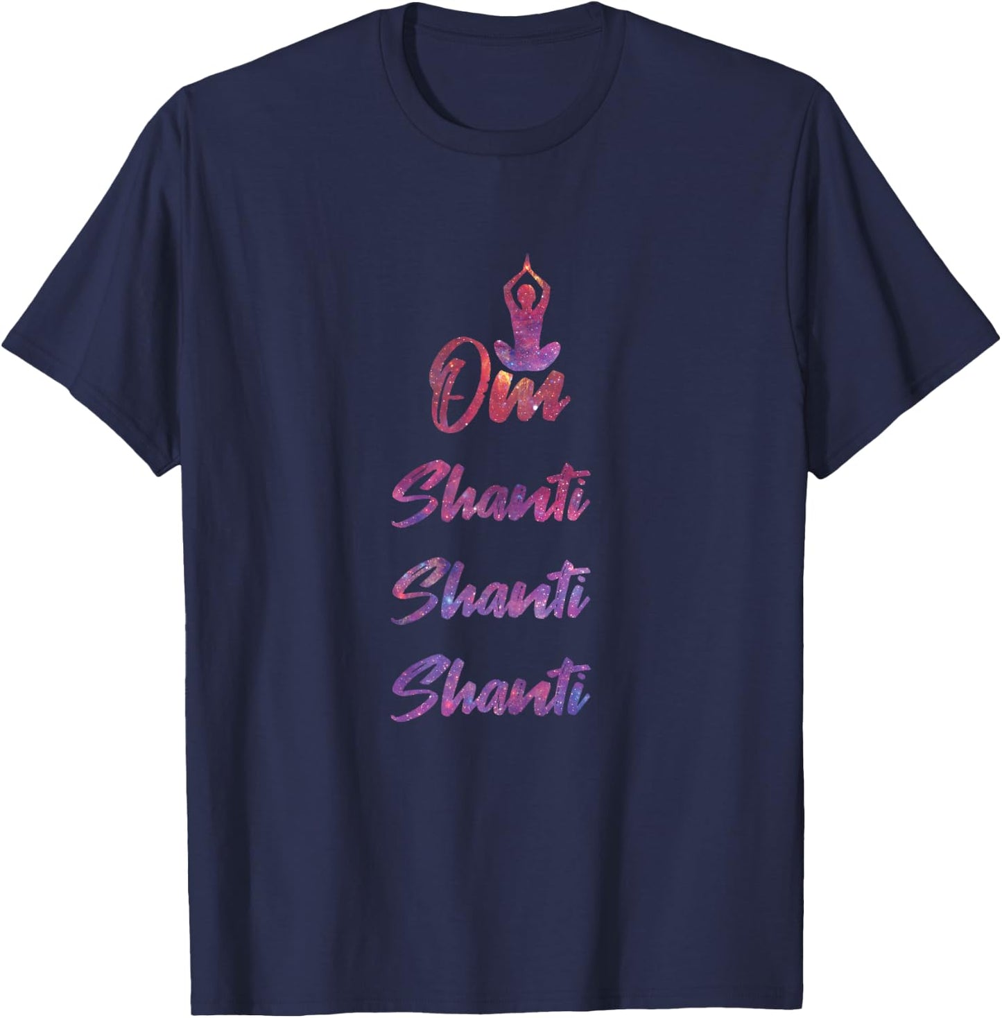 Om Shanti - Yoga T-Shirt - T-Shirt | Navy