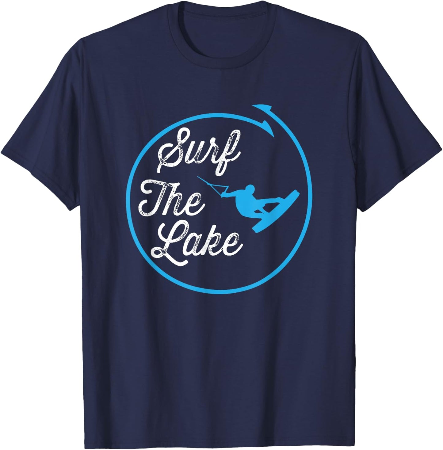 Wakeboard T Shirt Surf The Lake T-Shirt - T-Shirt | Navy