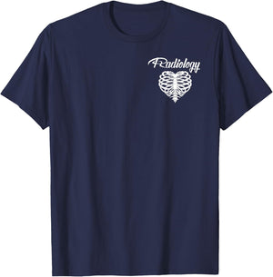 Rad Tech's Have Big Hearts, Radiology X-Ray Tech Gifts T-Shirt - T-Shirt | Navy