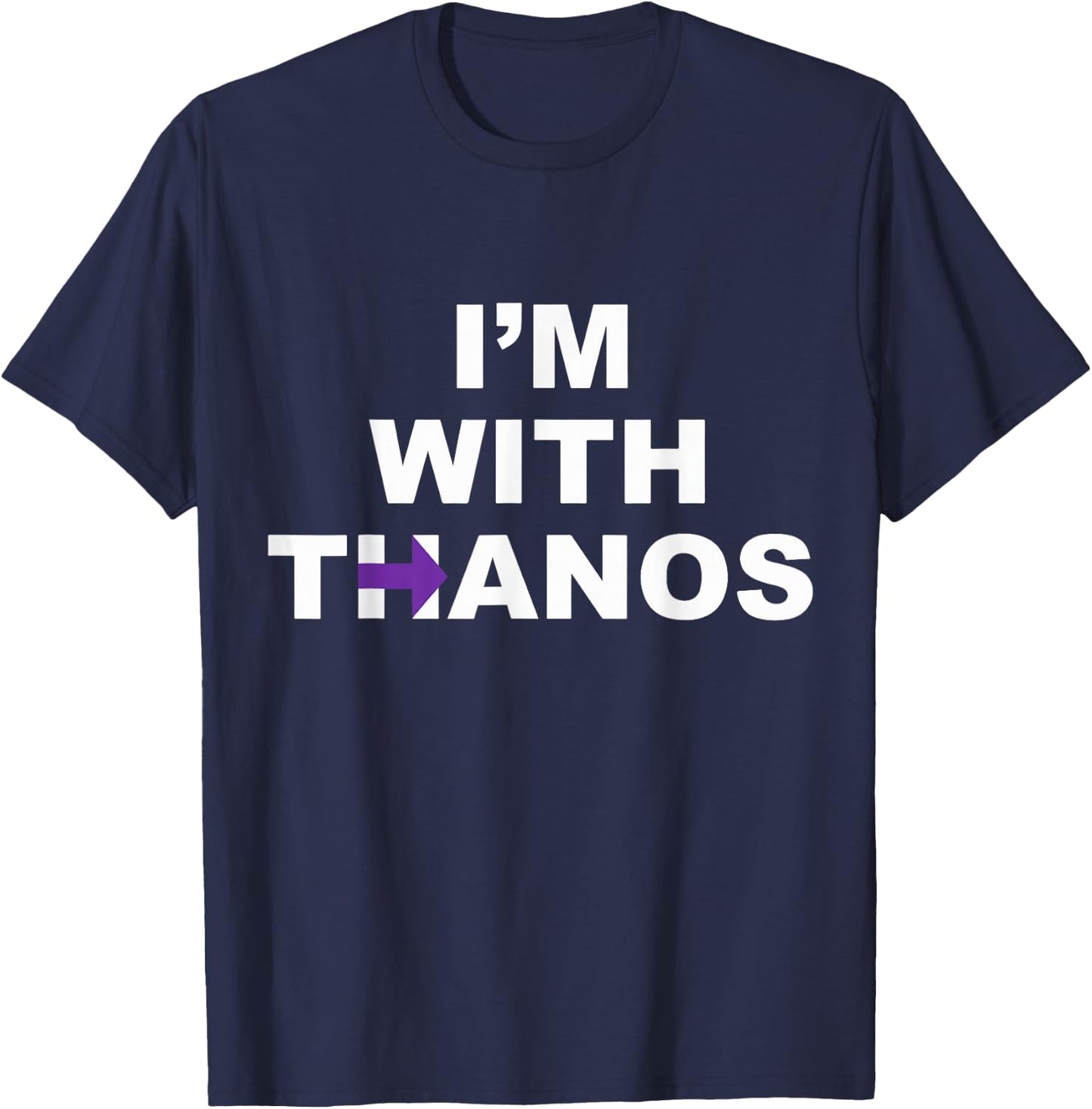 I'm with Thanos T-Shirt - T-Shirt | Navy