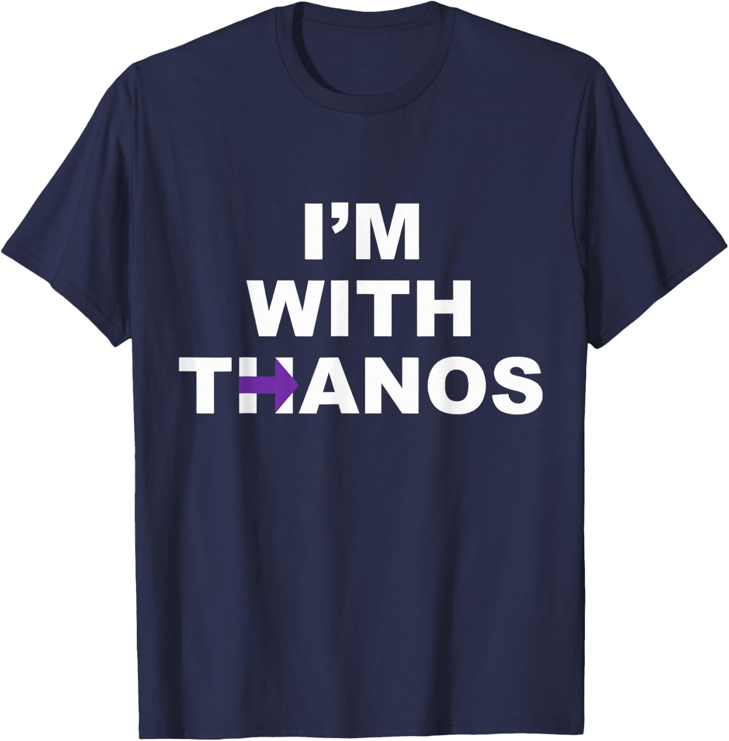 I'm with Thanos T-Shirt - T-Shirt | Navy