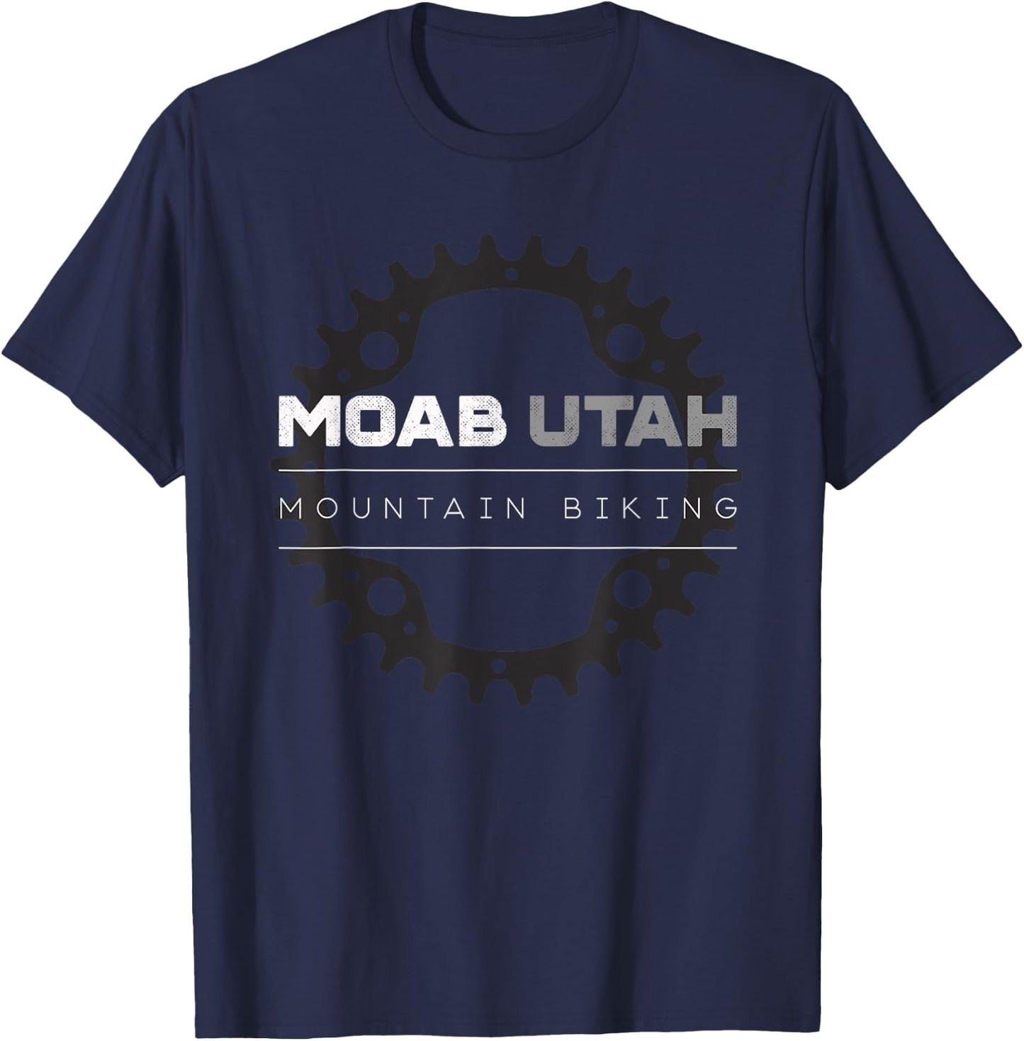 Moab Utah Mountain Biking MTB Shirt - Vintage MTB T Shirt T-Shirt - T-Shirt | Navy