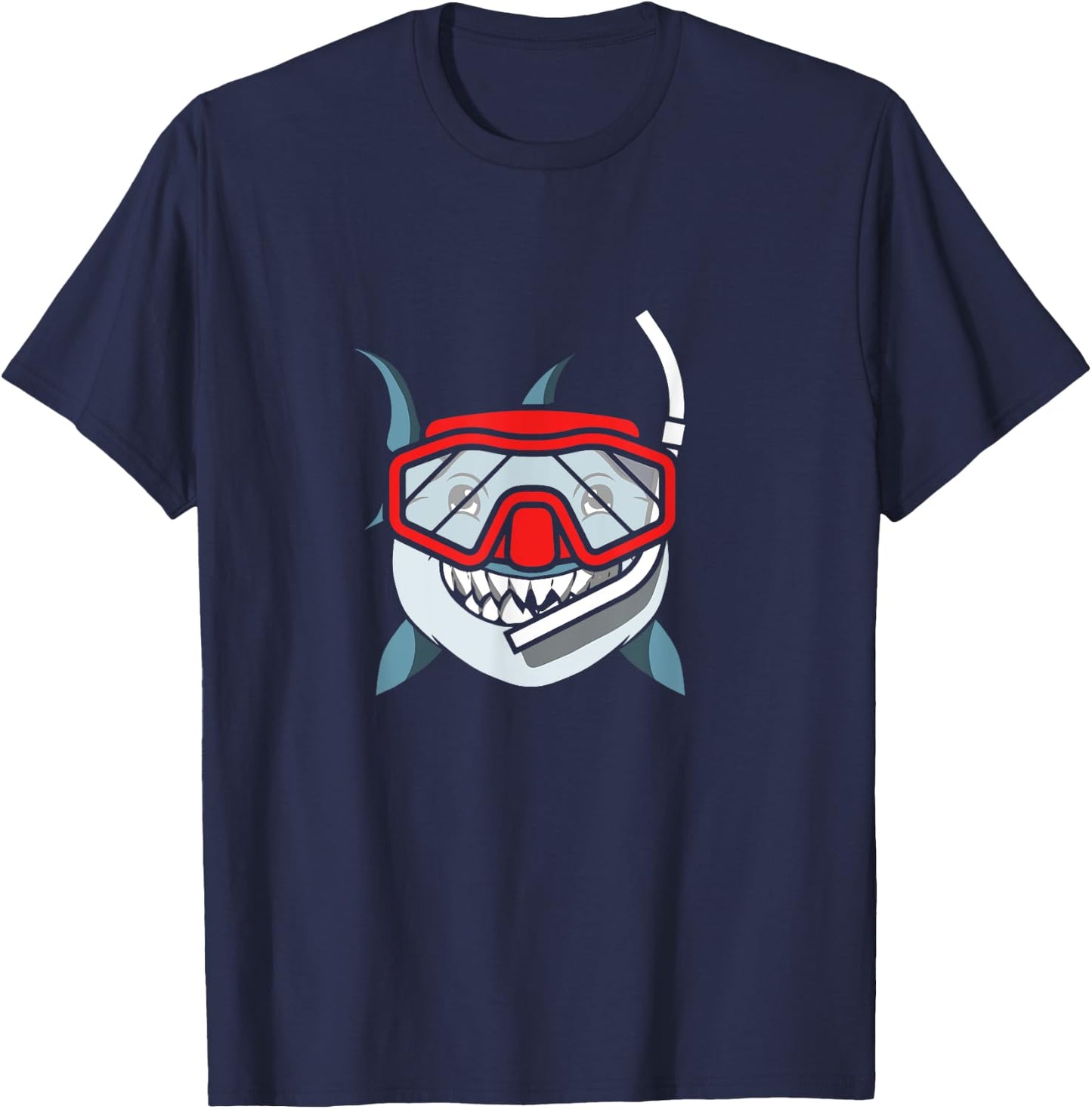 Snorkeling Shark Diving Gift I Underwater Snorkel T-Shirt - T-Shirt | Navy