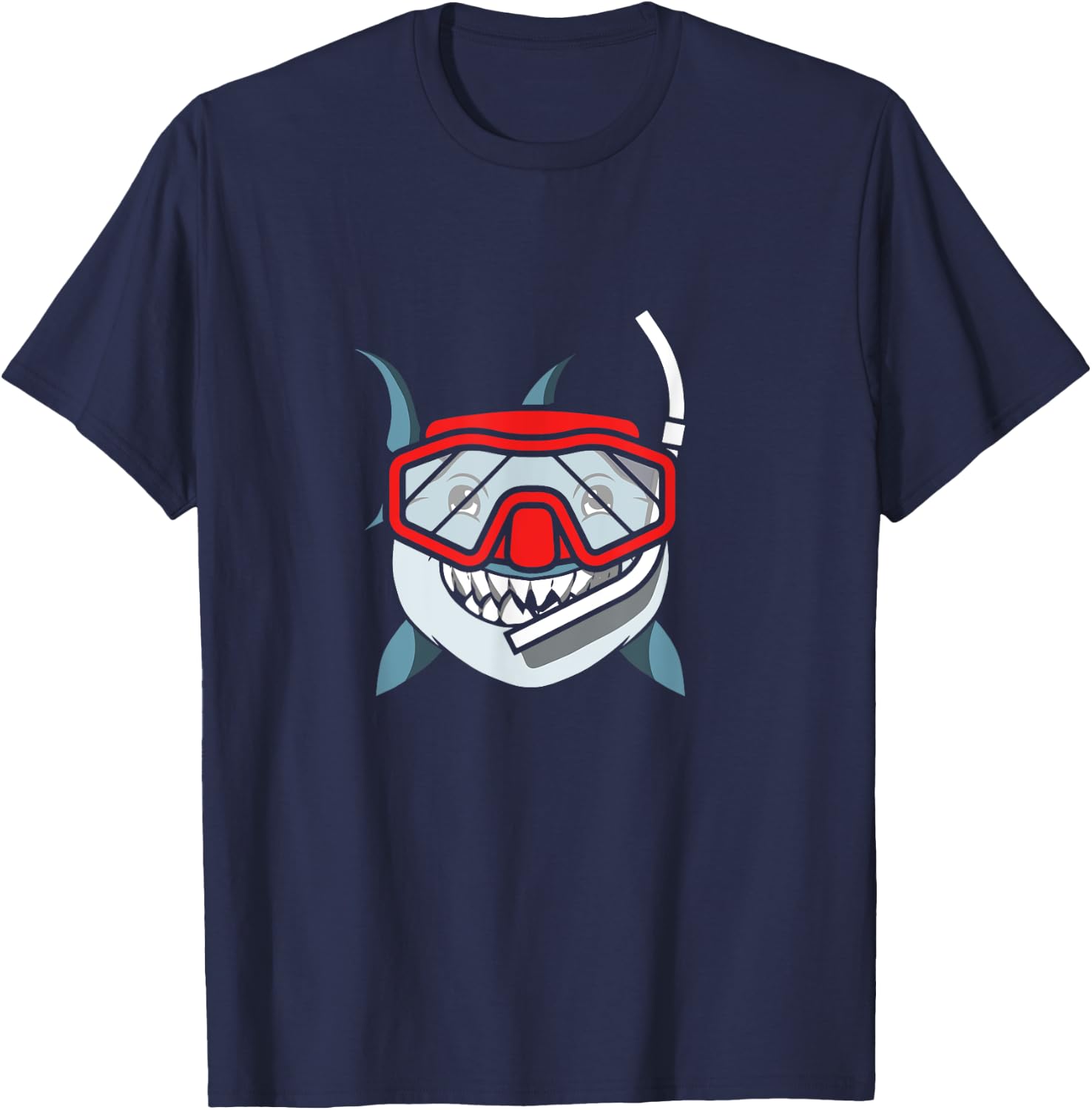 Snorkeling Shark Diving Gift I Underwater Snorkel T-Shirt - T-Shirt | Navy