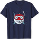 Snorkeling Shark Diving Gift I Underwater Snorkel T-Shirt - T-Shirt | Navy
