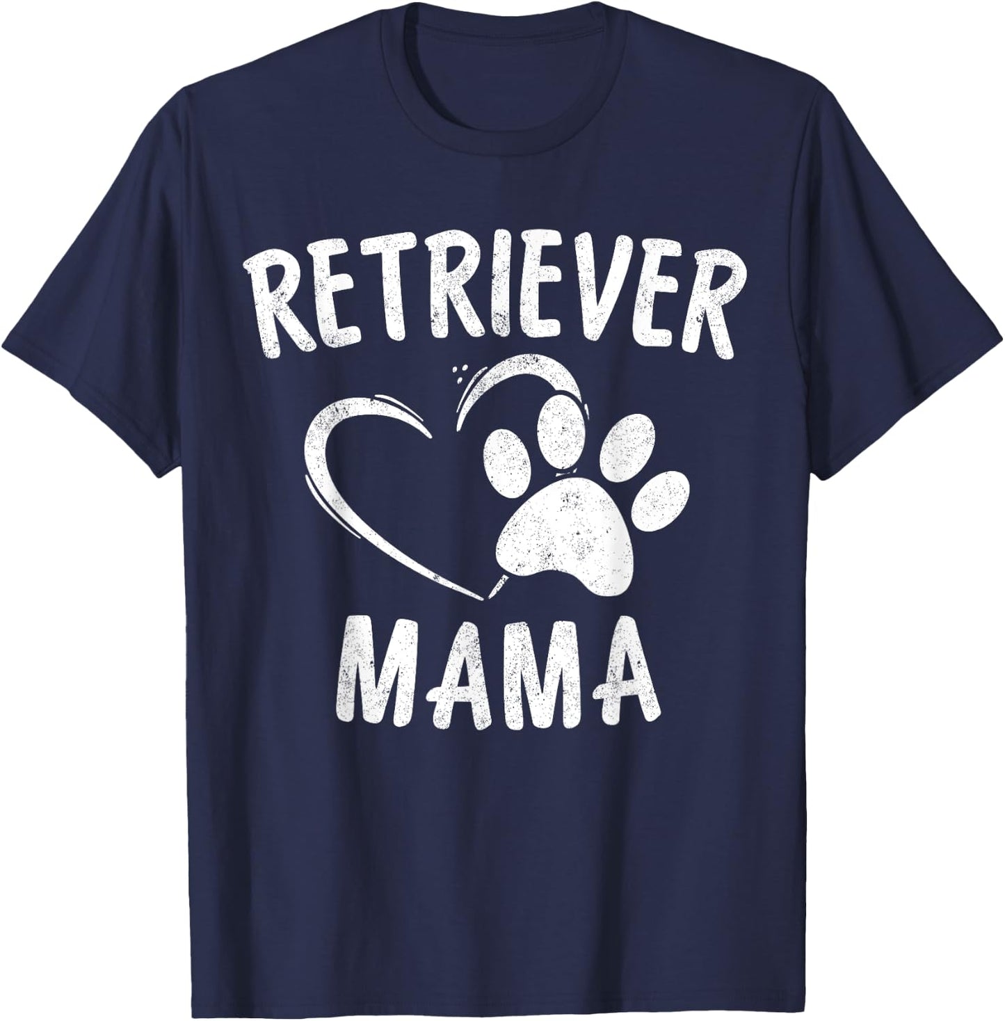 Retriever Mama Gift Black Golden Dog Mom Apparel Retrieving T-Shirt - T-Shirt | Navy