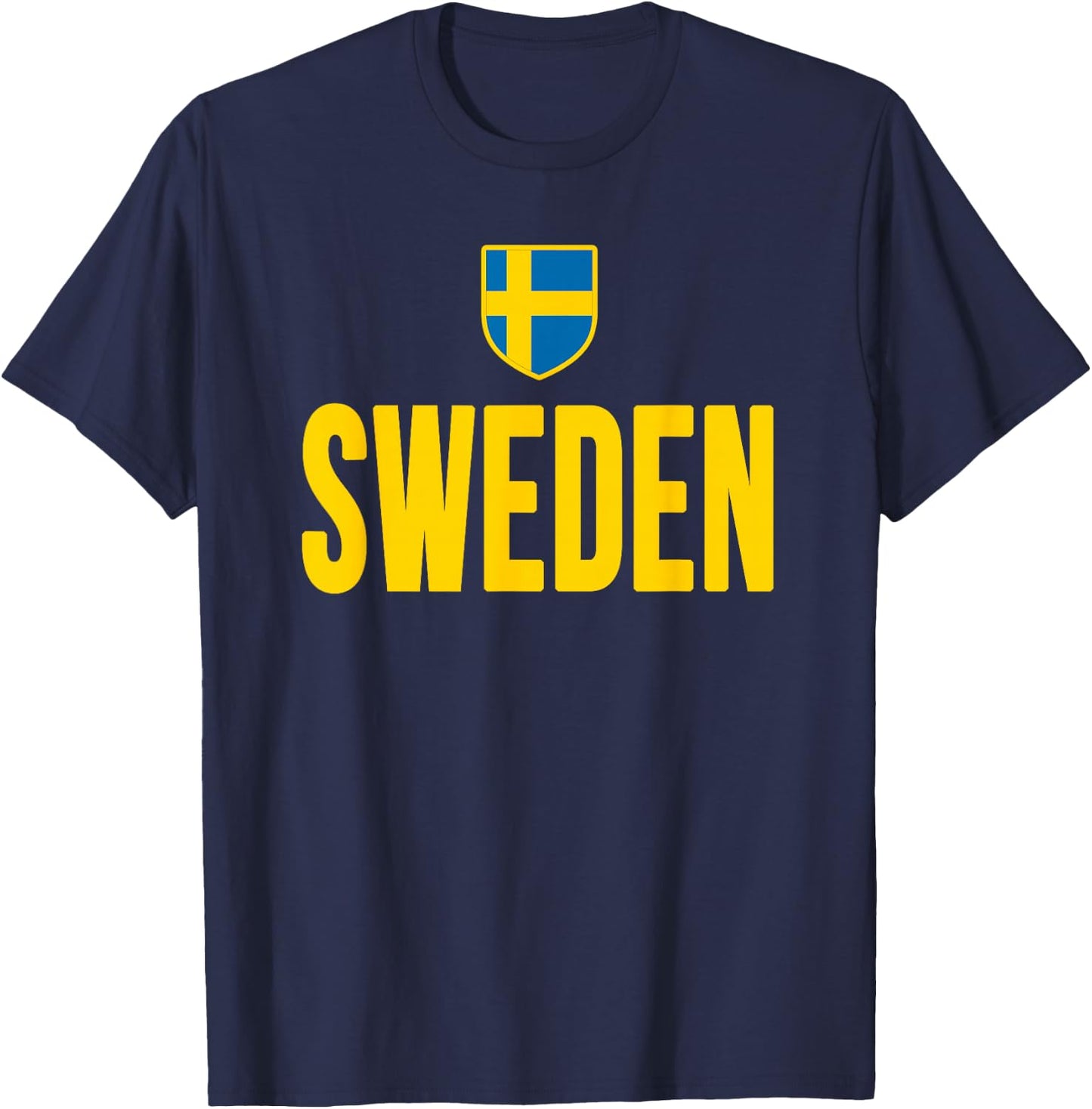 Sweden Swedish Flag Sverige Gift Love Souvenir T-Shirt - T-Shirt | Navy