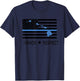 Hawaii Police Thin Blue Line Support Honor Respect Hawaiian T-Shirt - T-Shirt | Navy