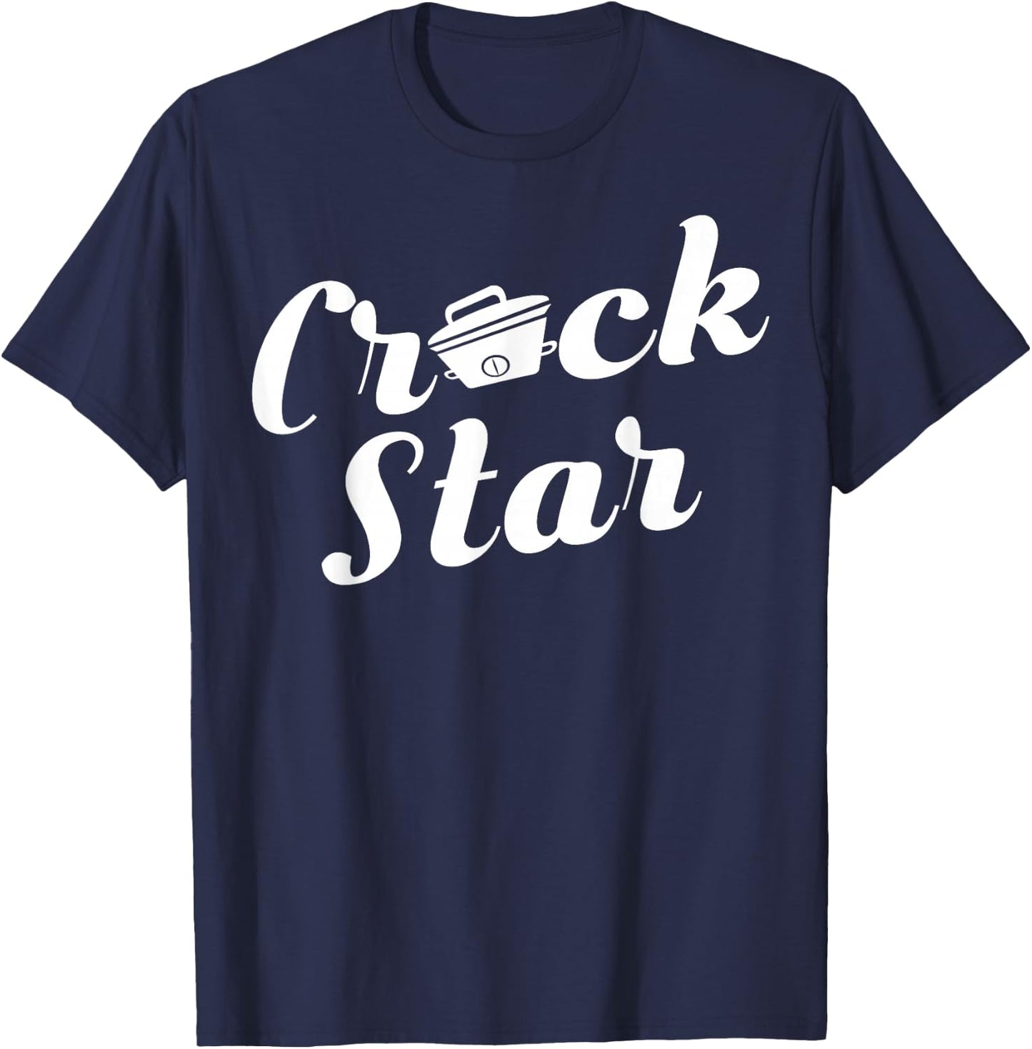 Crock Star Christmas Slow Cook Pot Chef Funny T-Shirt - T-Shirt | Navy