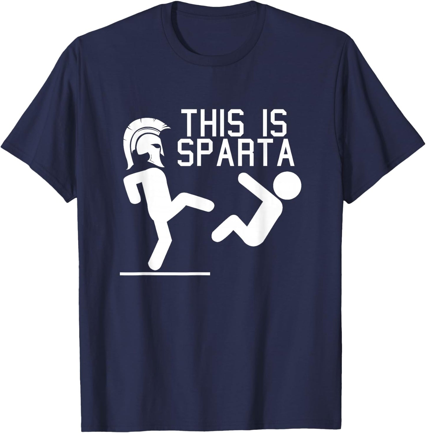 This Is Sparta Funny T-Shirt - T-Shirt | Navy