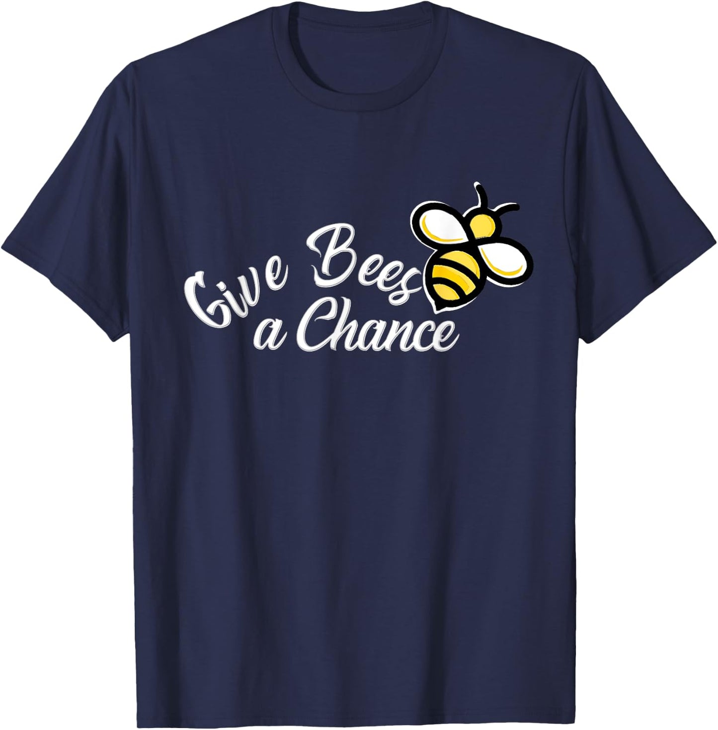 Give Bees a chance T-Shirt - T-Shirt | Navy
