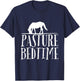 Horse Pasture past your bedtime t shirt pj cute funny T-Shirt - T-Shirt | Navy