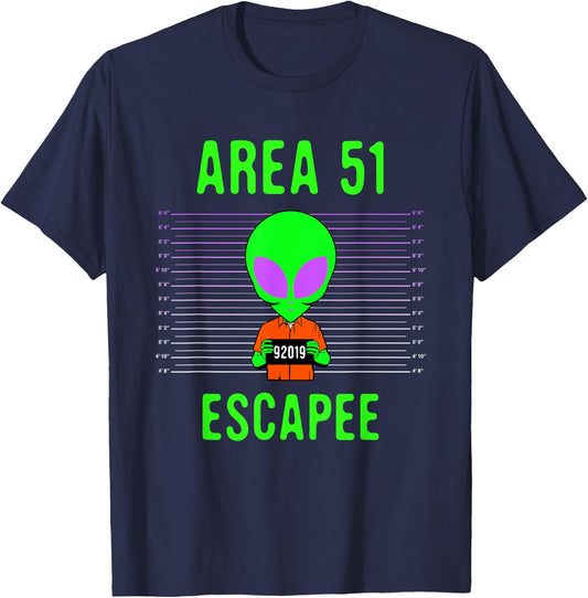 Storm Area 51 Meme Alien Costume Halloween Apparel - Adult - Black - Short Sleeve - Alien Graphic - Halloween - Fantasy - Men, Adults - Small T-Shirt - T-Shirt | Navy