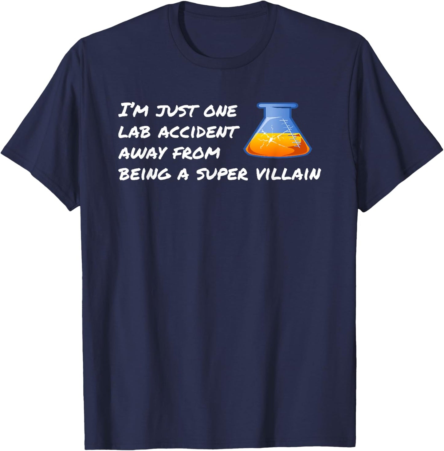 Super Villain Comic Book Super Hero Graphic Novel T-Shirt - T-Shirt | Navy