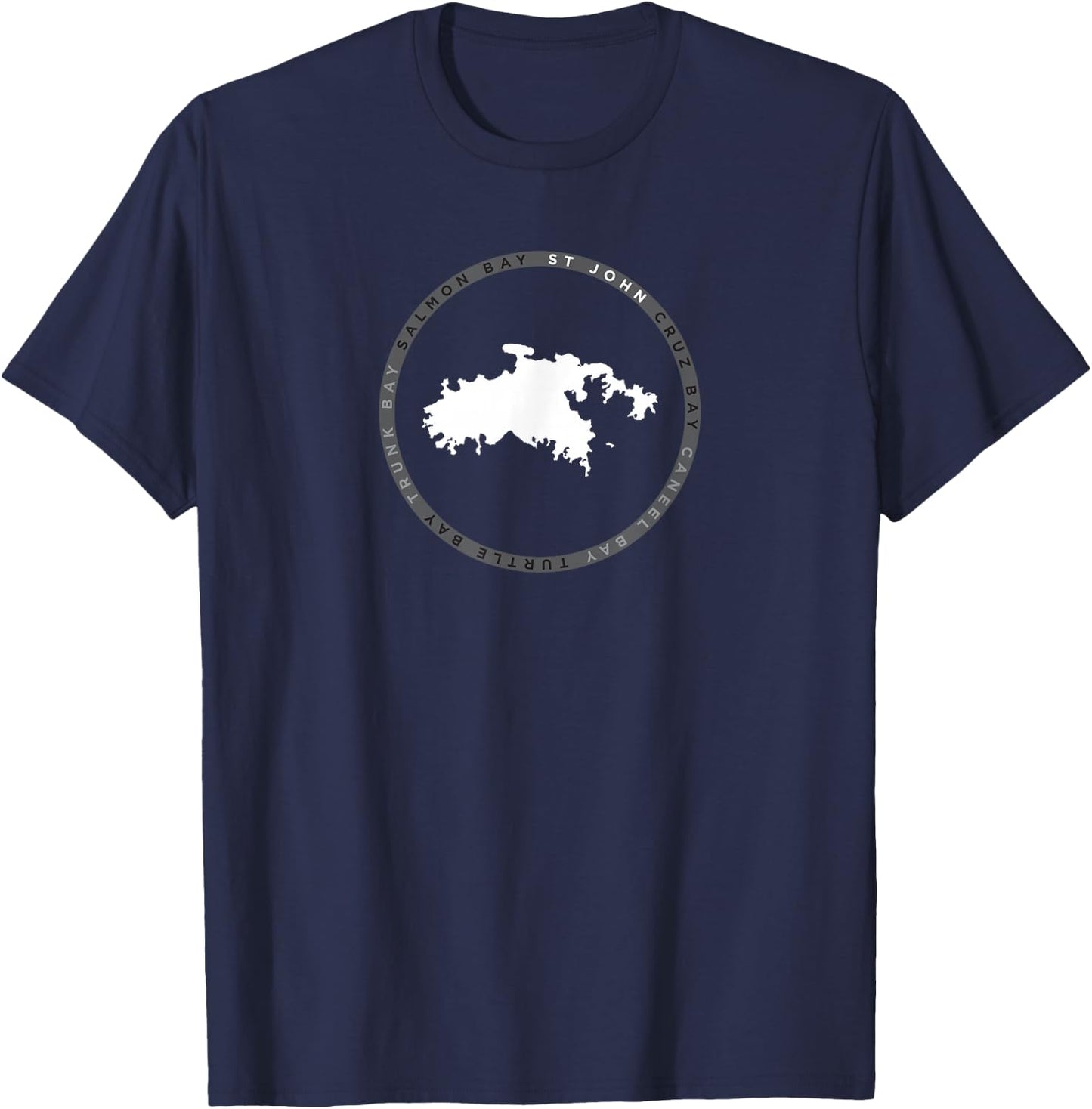 St John USVI Cruz Bay Caneel Bay Graphic T-Shirt - T-Shirt | Navy