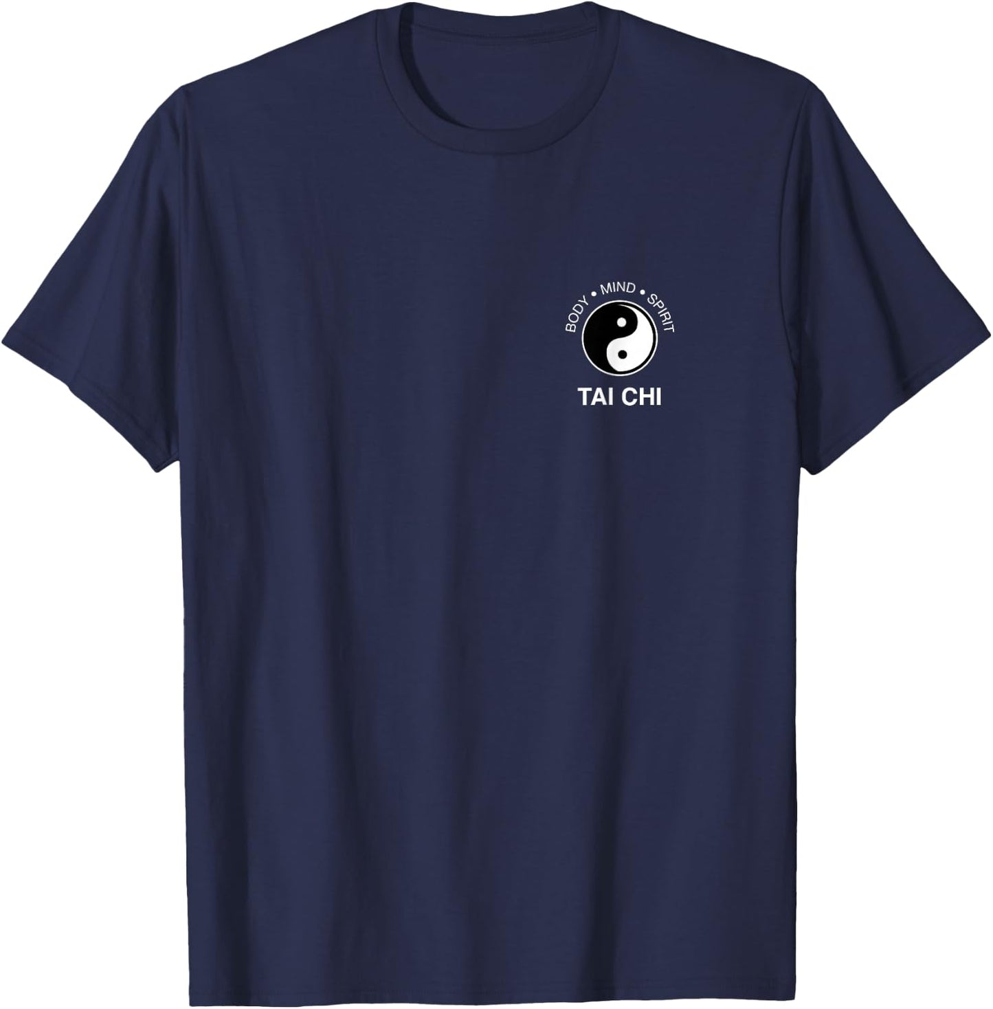 Tai Chi for Mind Body Wellness Yin Yang Small T-Shirt - T-Shirt | Navy