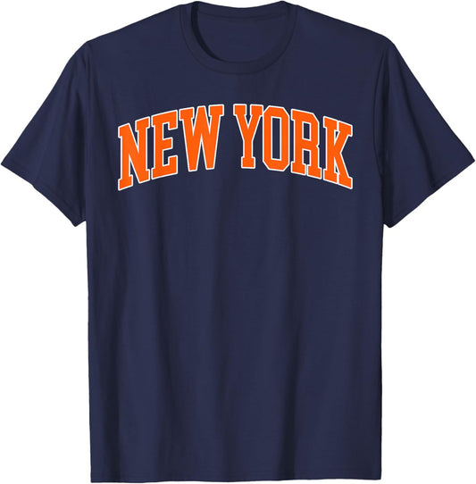 New York - Throwback Design - Classic T-Shirt - T-Shirt | Navy