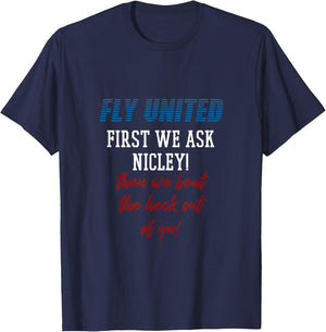 United Against Airlines That Beat And Seat U T-Shirt - T-Shirt | Navy