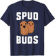 Spud Buds Funny Potato Shirt Friend Team Vegetable T-Shirt - T-Shirt | Navy