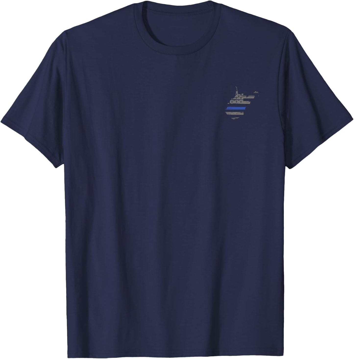 West Virginia Police, Law Enforcement Thin Blue Line Shirt T-Shirt - T-Shirt | Navy
