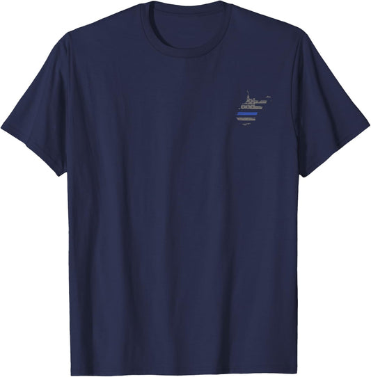 West Virginia Police, Law Enforcement Thin Blue Line Shirt T-Shirt - T-Shirt | Navy