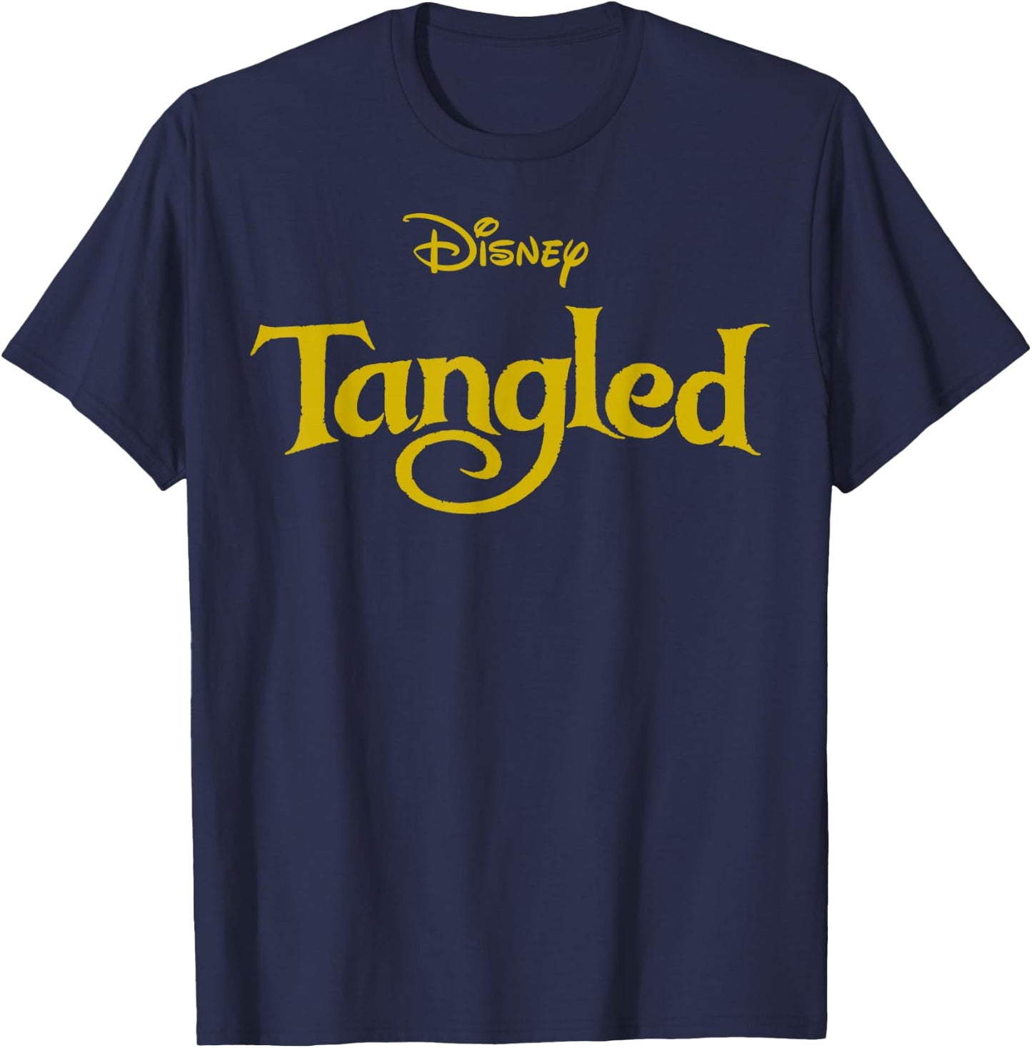 Disney Tangled Classic Title Logo T-Shirt - T-Shirt | Navy