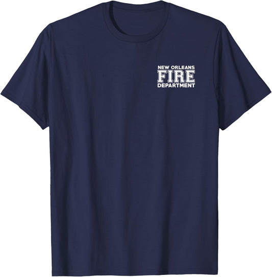 City of New Orleans Fire Rescue Louisiana Fireman T-Shirt - T-Shirt | Navy