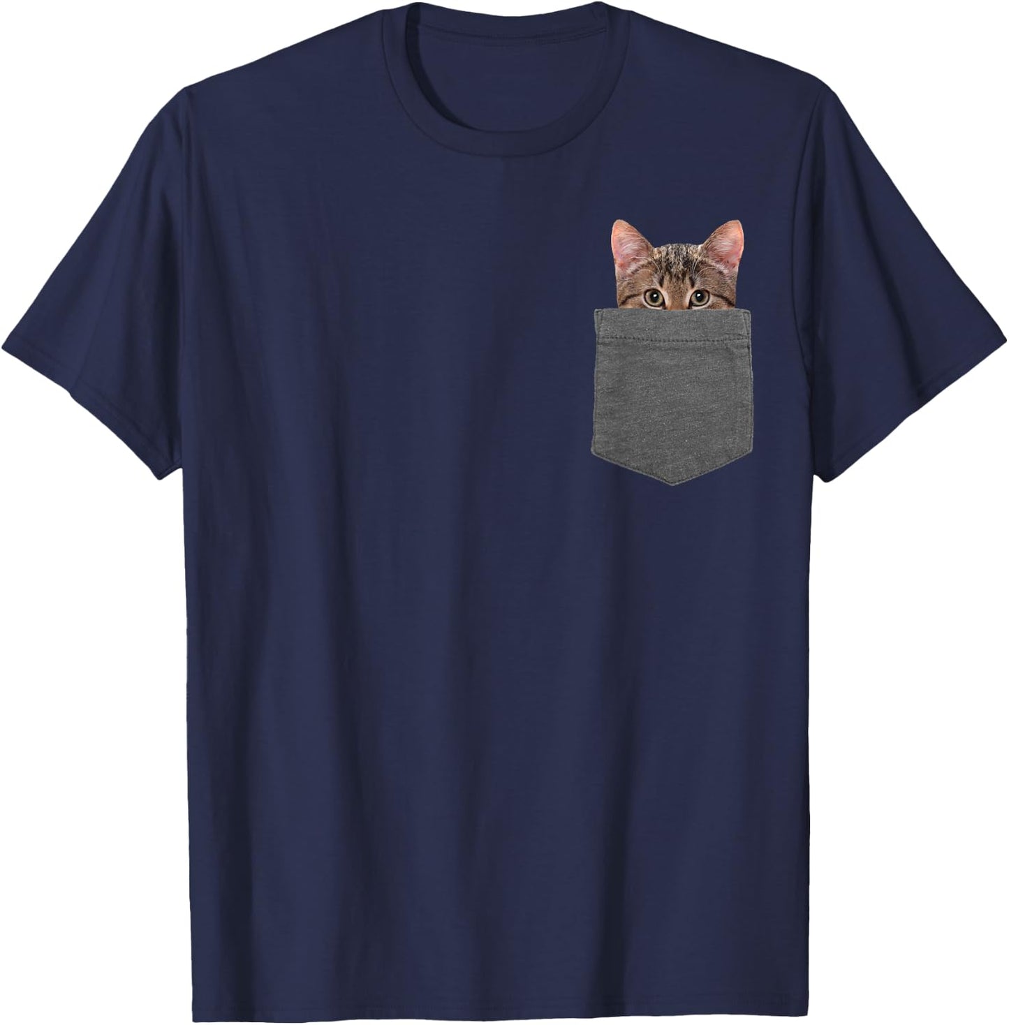Kitty in Your Pocket Cat Shirt Women Kids T-Shirt - T-Shirt | Navy