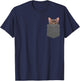 Kitty in Your Pocket Cat Shirt Women Kids T-Shirt - T-Shirt | Navy
