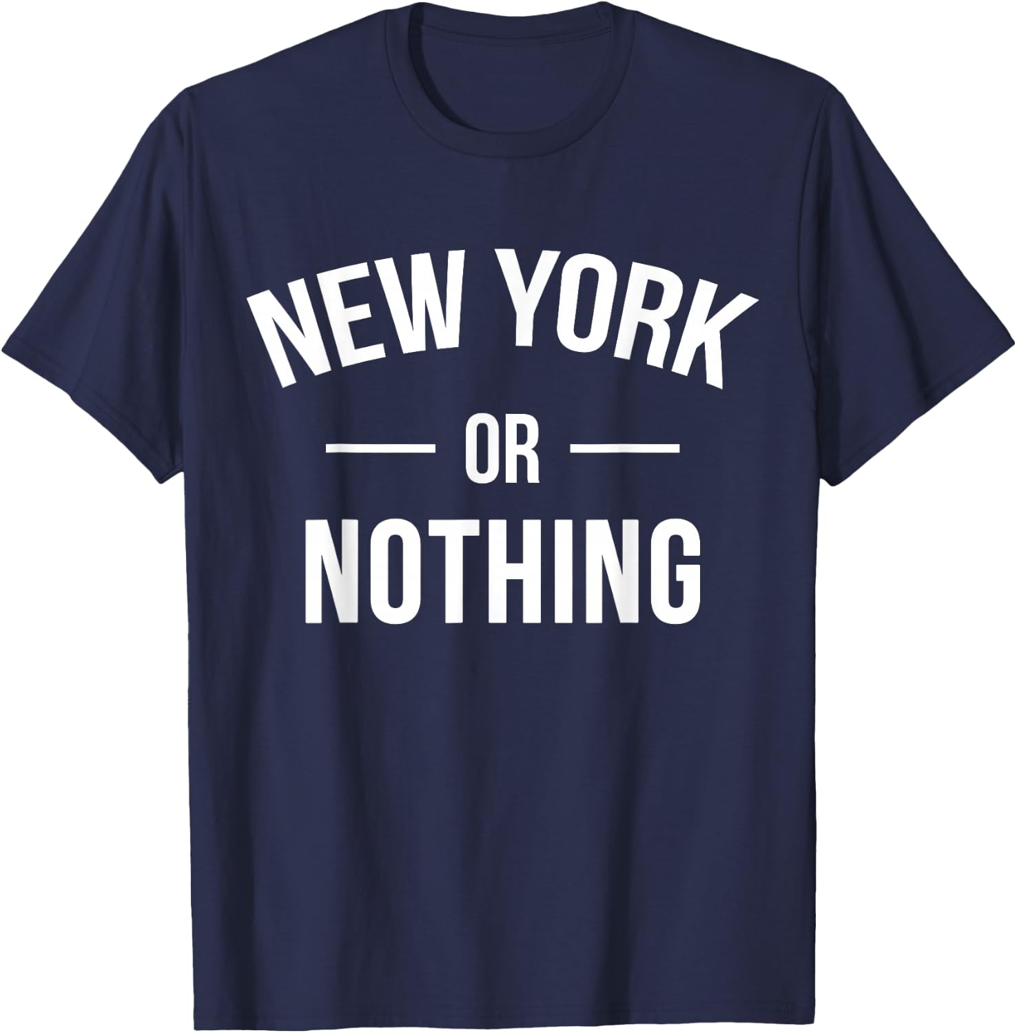 New York Or Nothing US City T-Shirt - T-Shirt | Navy